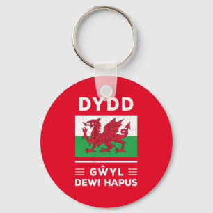 Dydd GÆDewi Hapus Happy St Davids Day 3 Schlüsselanhänger