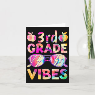 Dye 3rd Grade Vibes Lehrer erster Tag zurück zu S Karte