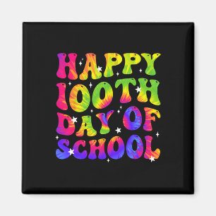 Dye Happy 100. Tag der Schule Schüler Kinder Lehre Magnet