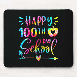 Dye Happy 100th Day School Lehrer Student 100 Tag Mousepad