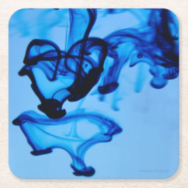 Dye Heart Rechteckiger Pappuntersetzer