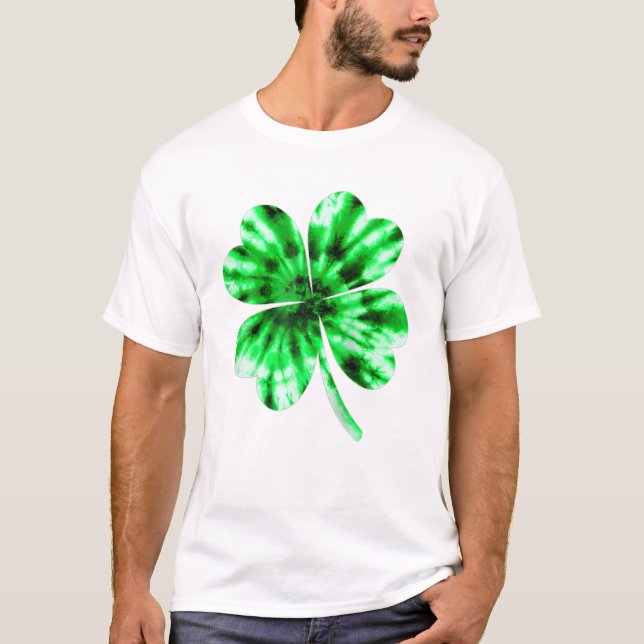 Dye Kleeblatt Lucky St Patrick T-Shirt (Vorderseite)