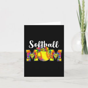 Dye Softball-Mutter-T-Shirt Softball-Spieltag-Vibe Karte
