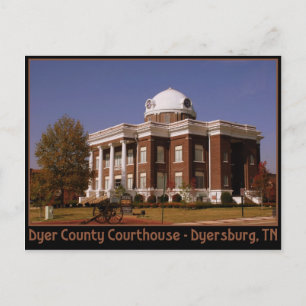 Dyer Landkreis Courthouse - Dyersburg, TN Postkarte