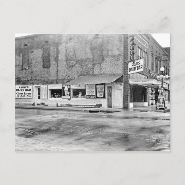Dyersburg Tennessee Reeds Dairy Bar Postkarte (Vorderseite)