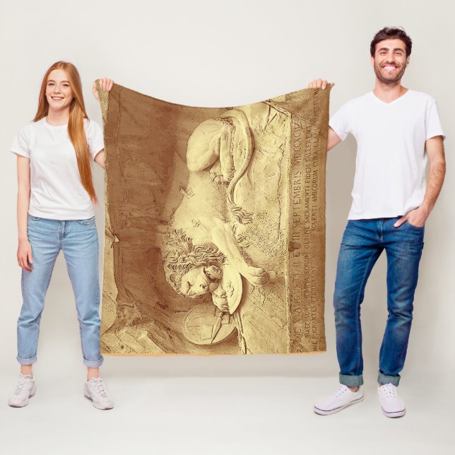 Dying Lion of Luzern - Löwendenkmal Fleecedecke (Beispiel)