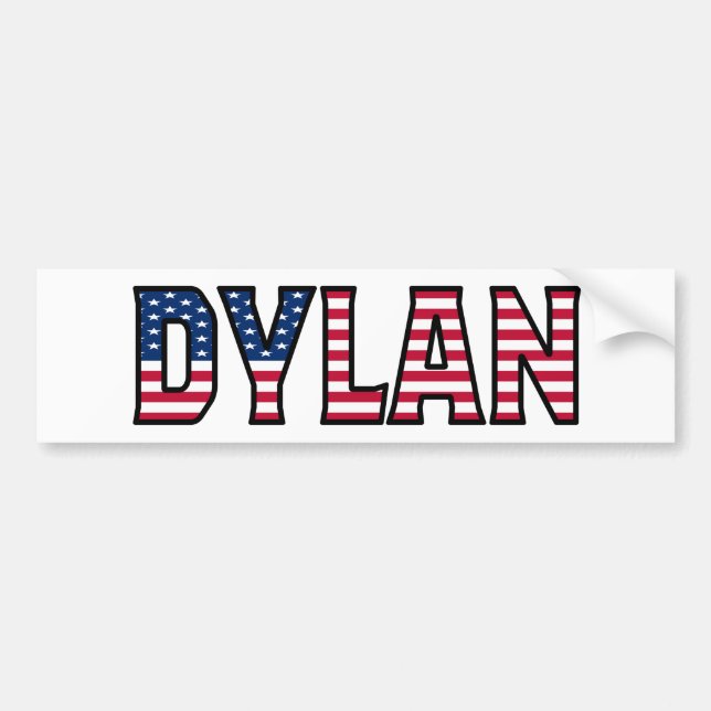 Dylan Name Vorname USA Aufkleber Sticker Auto Autoaufkleber (Vorne)