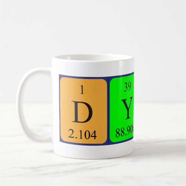 Dylan Periodenname Tasse (Links)