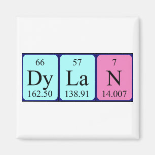 Dylan-Periodensystemnamenmagnet Magnet