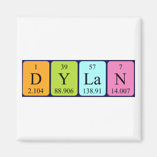 Dylan-Periodensystemnamenmagnet Magnet