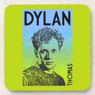 Dylan Thomas walisischer Dichter Getränkeuntersetzer