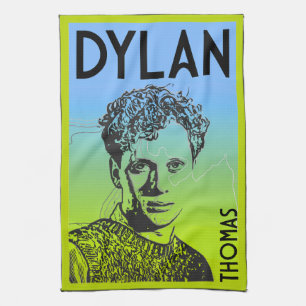 Dylan Thomas Welsh Poet Geschirrtuch