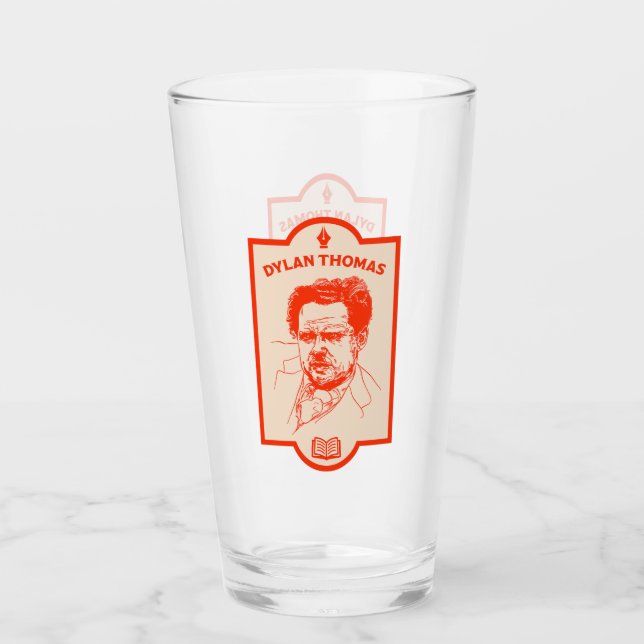 Dylan Thomas Welsh Poet Glas (Vorderseite)
