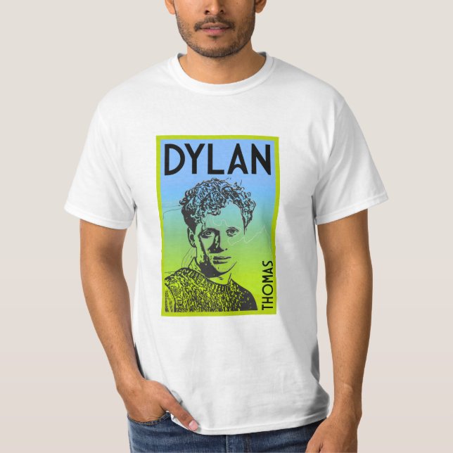 Dylan Thomas Welsh Poet T-Shirt (Vorderseite)