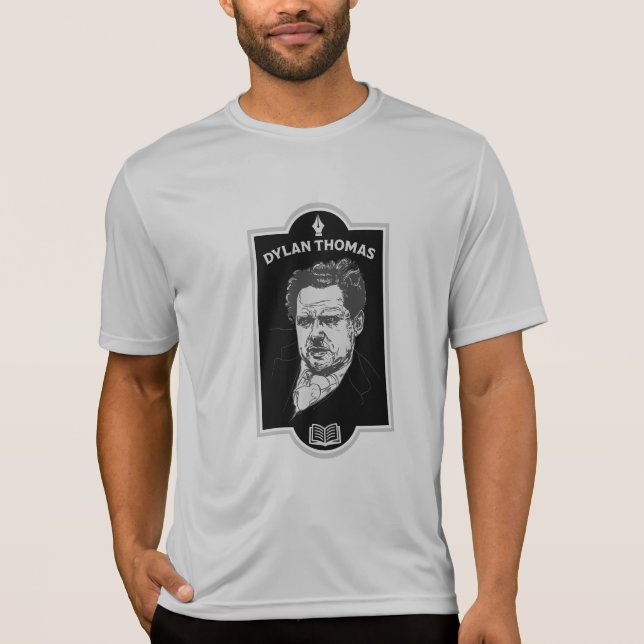 Dylan Thomas Welsh Poet T-Shirt (Vorderseite)