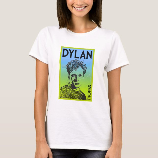 Dylan Thomas Welsh Poet T-Shirt (Vorderseite)
