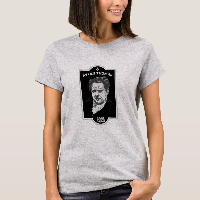 Dylan Thomas Welsh Poet T-Shirt (Vorderseite)