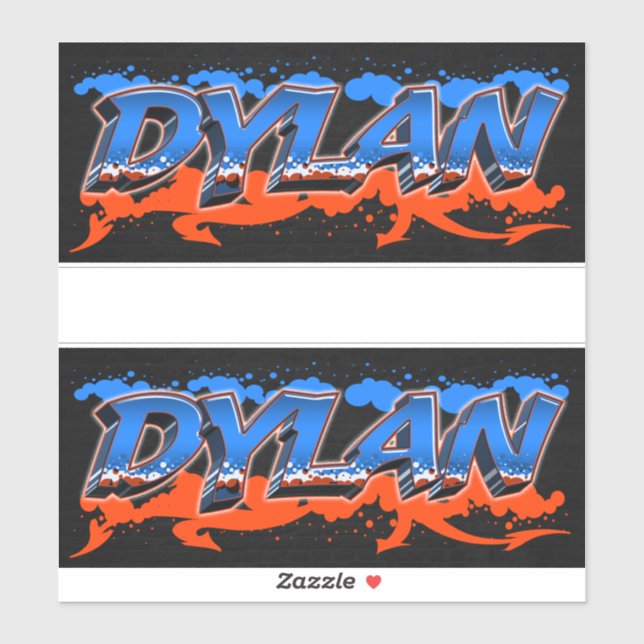 Dylan Vorname Name Graffiti Aufkleber Sticker (Blatt)