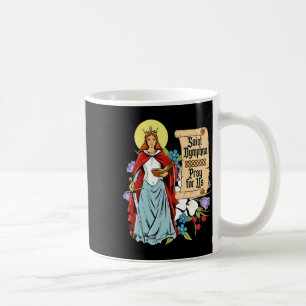 Dymphna Purity Lily Patron St. Mental Health Cat Kaffeetasse