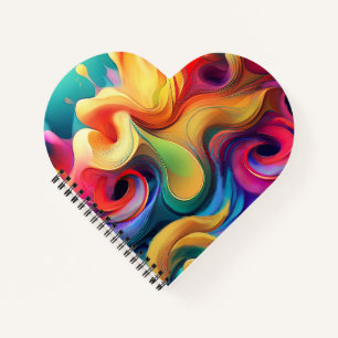 Dynamic ABSTRAKT Spiral Notebook Notizbuch