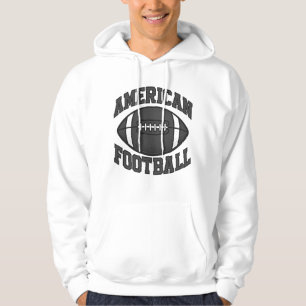 Dynamic American Football Typografie mit Grafik Hoodie