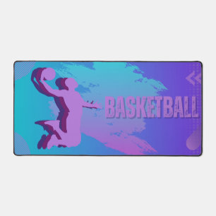 Dynamic Basketball Desk Mat - Lebhafter Sport Schreibtischunterlage