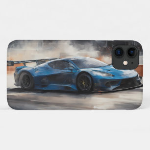 Dynamic Blue Urban Race Scene Case-Mate iPhone Hülle