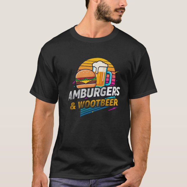 Dynamic Burger & Wootbeer Logo T-Shirt (Vorderseite)