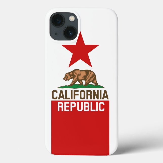 Dynamic California State Flag Graphic on a Case-Mate iPhone Hülle (Rückseite)