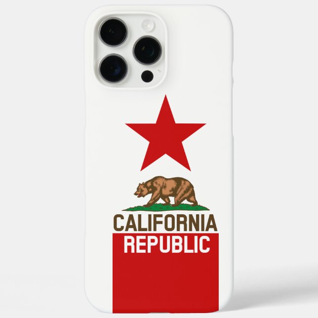 Dynamic California State Flag Graphic on a Case-Mate iPhone Hülle (Rückseite)