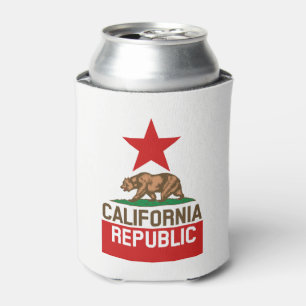Dynamic California State Flag Graphic on a Dosenkühler