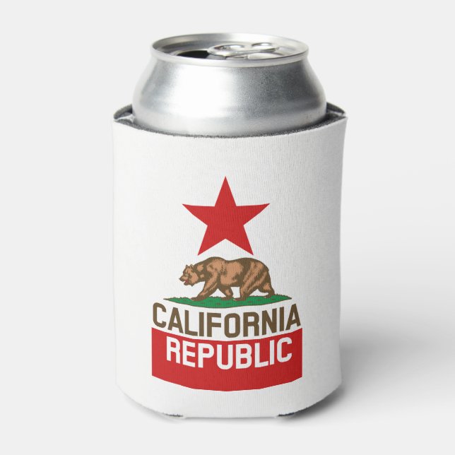 Dynamic California State Flag Graphic on a Dosenkühler (Kanne Vorderseite)