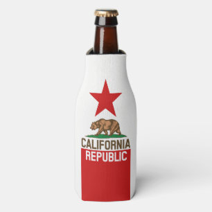 Dynamic California State Flag Graphic on a Flaschenkühler