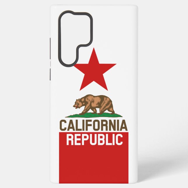 Dynamic California State Flag Graphic on a Samsung Galaxy Hülle (Rückseite)