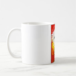 Dynamic Capoeira Moderne Abstrakte Kunst aus Brasi Kaffeetasse
