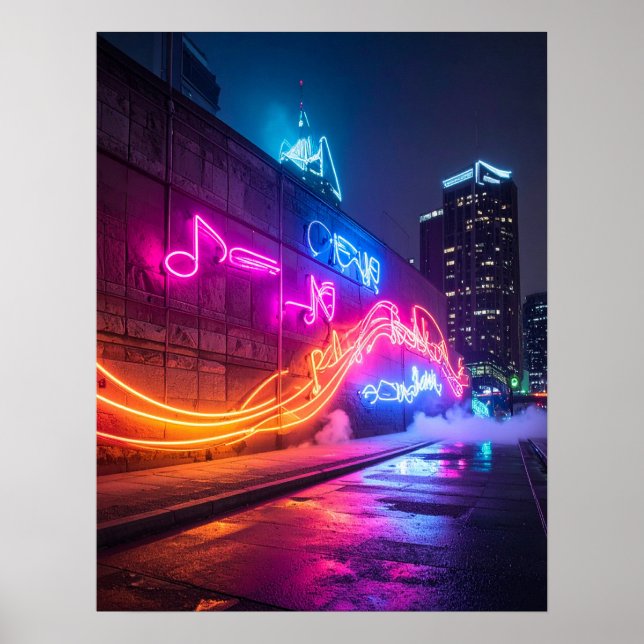 Dynamic City Wall Art Poster (Vorne)