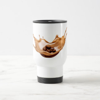Dynamic Coffee Splash Travel Mug /Coffee Bean Art Reisebecher