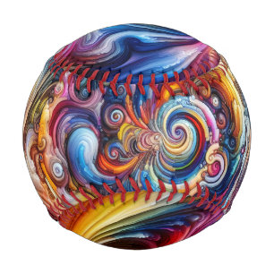 Dynamic Color Vortex Baseball