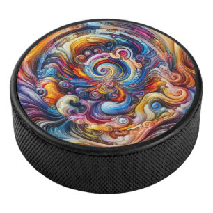 Dynamic Color Vortex Eishockey Puck