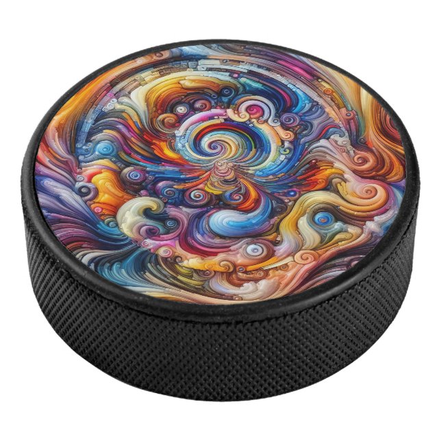 Dynamic Color Vortex Eishockey Puck (3/4)