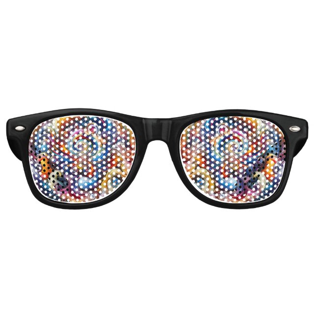 Dynamic Color Vortex Partybrille (Vorderseite)