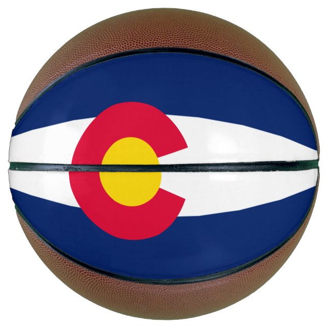 Dynamic Colorado State Flag Graphic Basketball (Vorderseite)