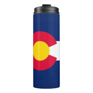 Dynamic Colorado State Flag Graphic Thermosbecher