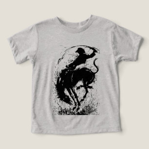Dynamic Cowboy Rodeo Silhouette Art