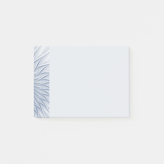 Dynamic Fantasy Abstract Blue Tones Fractal Art Post-it Klebezettel (Vorderseite)