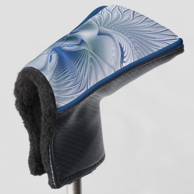 Dynamic Fantasy Abstrakt Blue Tones Fraktal Art Golf Headcover (3/4 Vorderseite)