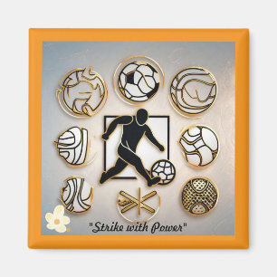 "Dynamic Football Art" Magnet