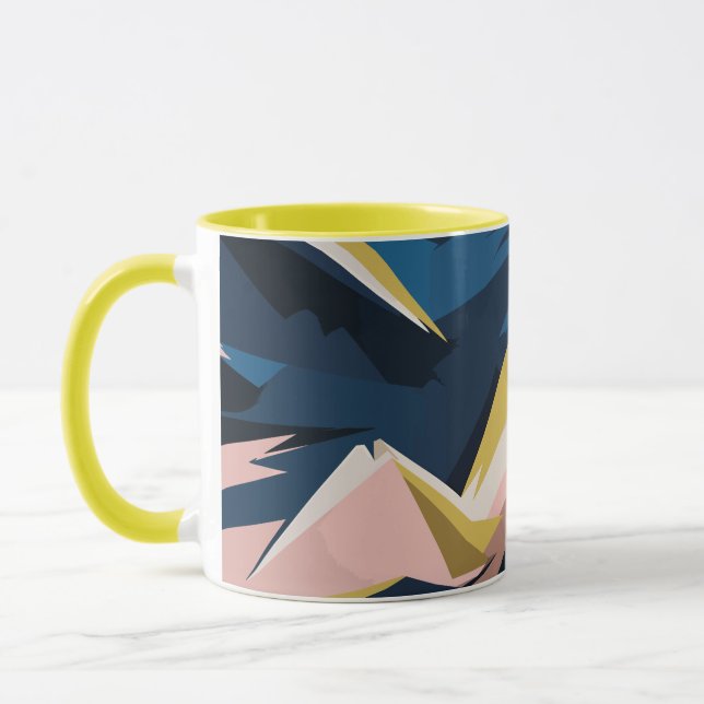 Dynamic Geometric Abstract Art Tasse (Links)