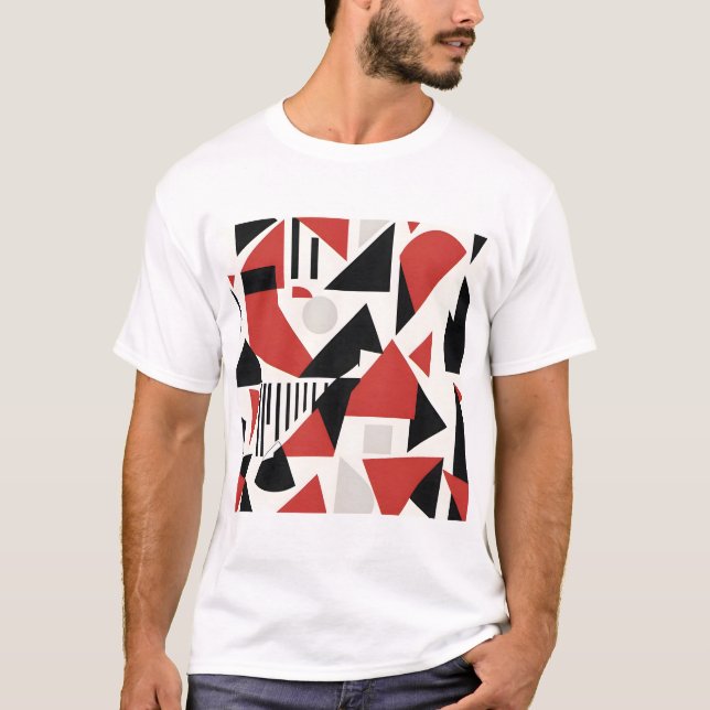 Dynamic Geometric Abstraction T-Shirt (Vorderseite)