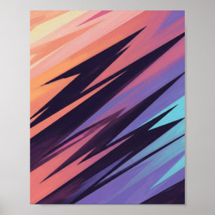 Dynamic Geometric Gradient - Moderne Abstrakte Kun Poster